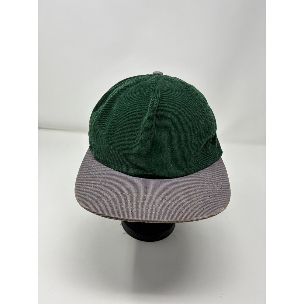 Only NY Corduroy Snapback Hat Green Grey Made‎ in USA Streetwear Cap
